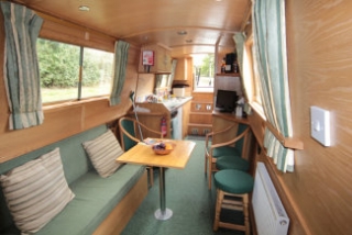 Inside one of our boats